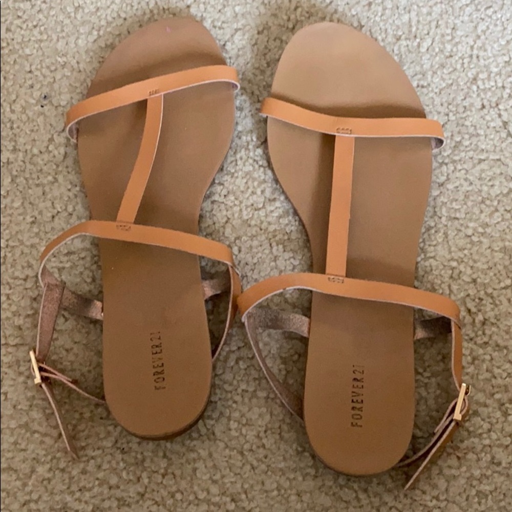 Tan sandals